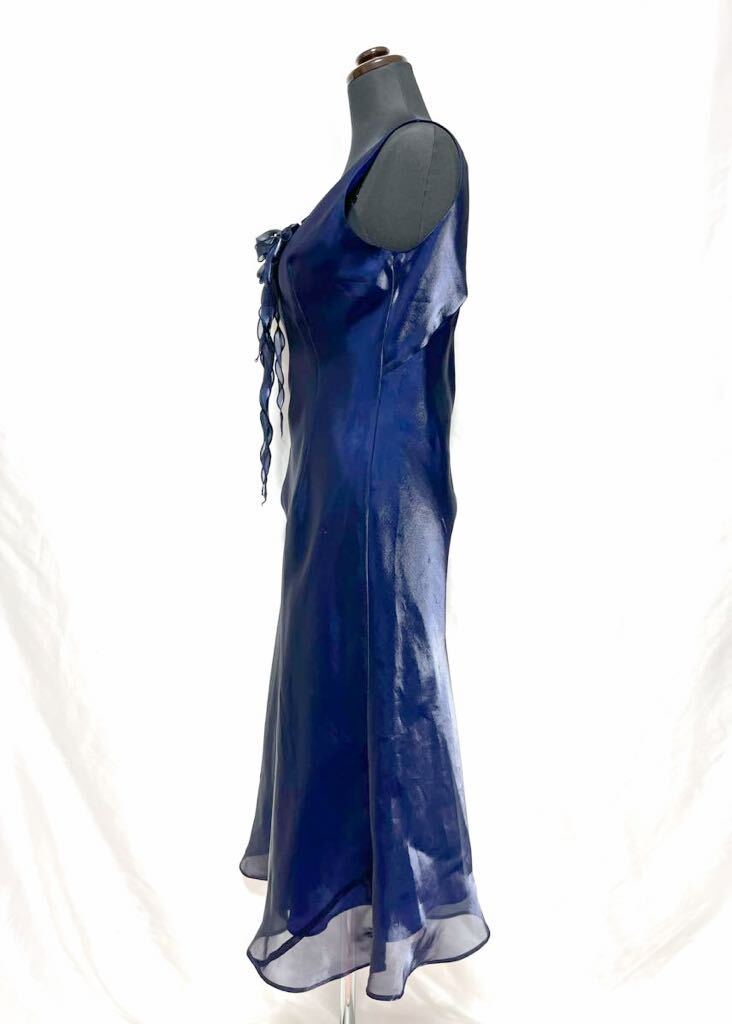  super gloss ..... lustre satin ........ feel of *. origin ribbon One-piece * color dress * party dress * presentation navy 