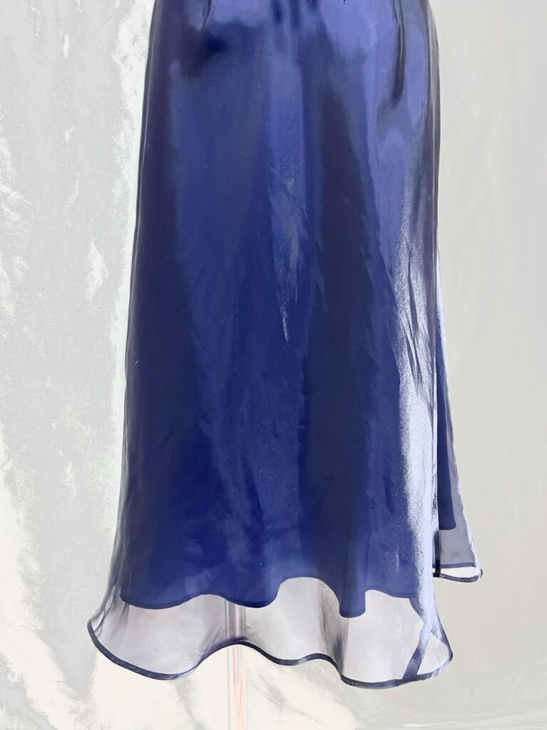  super gloss ..... lustre satin ........ feel of *. origin ribbon One-piece * color dress * party dress * presentation navy 