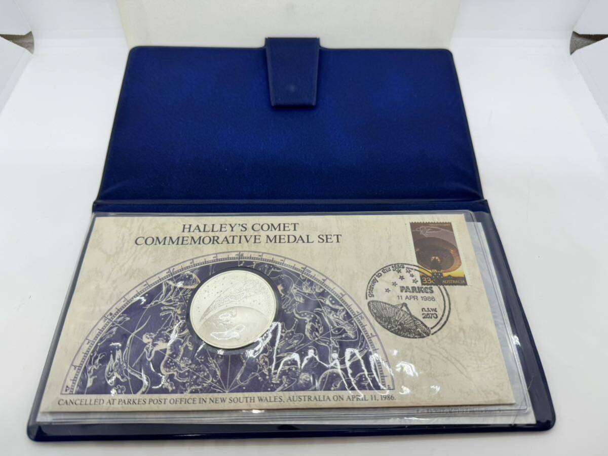 Halleys Comet Commemorative Medal Set ハレー彗星 記念メダル シルバー925 オーストラリア コイン コレクションの画像1
