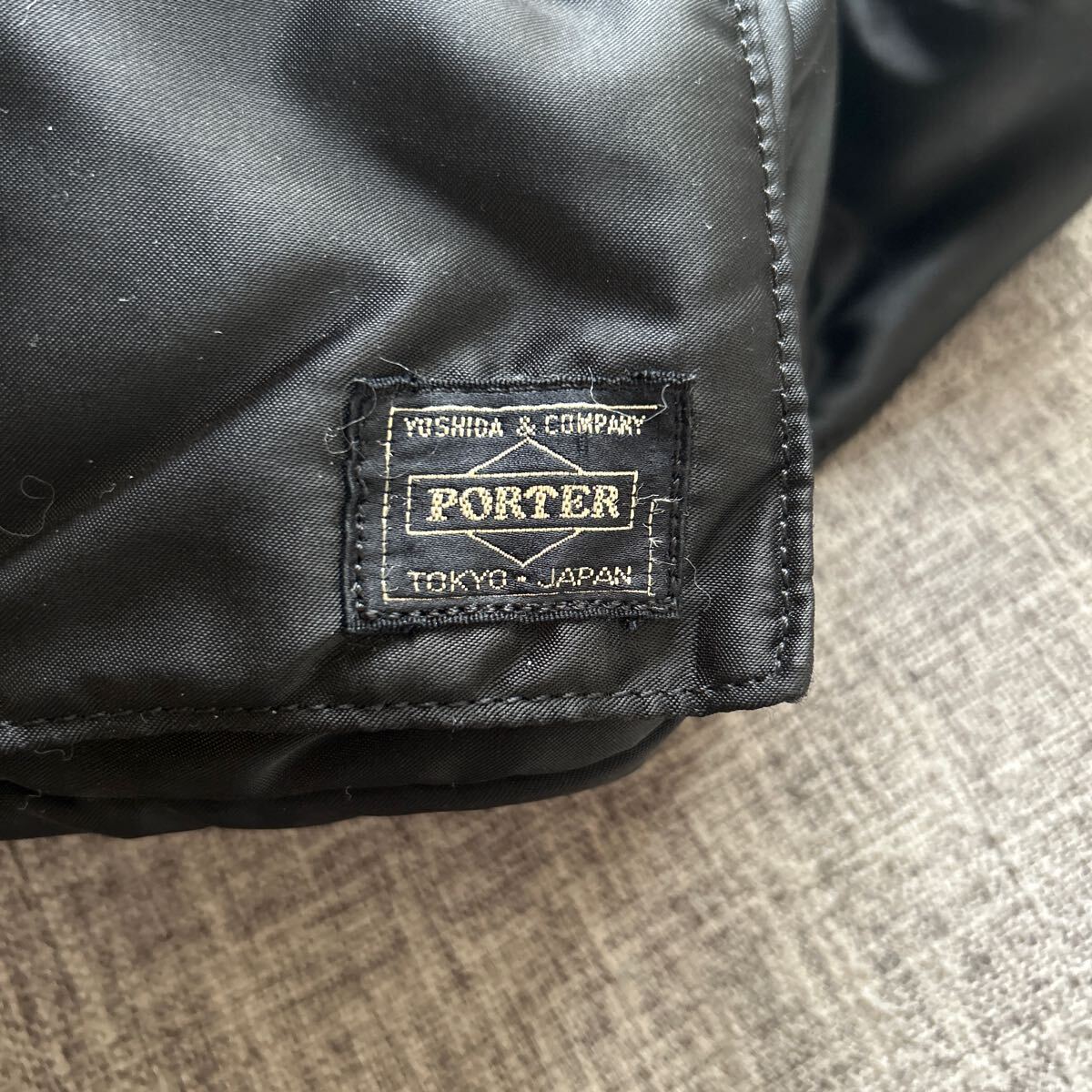  Porter PORTER tongue car body bag waist bag shoulder bag black TANKER beautiful goods black 