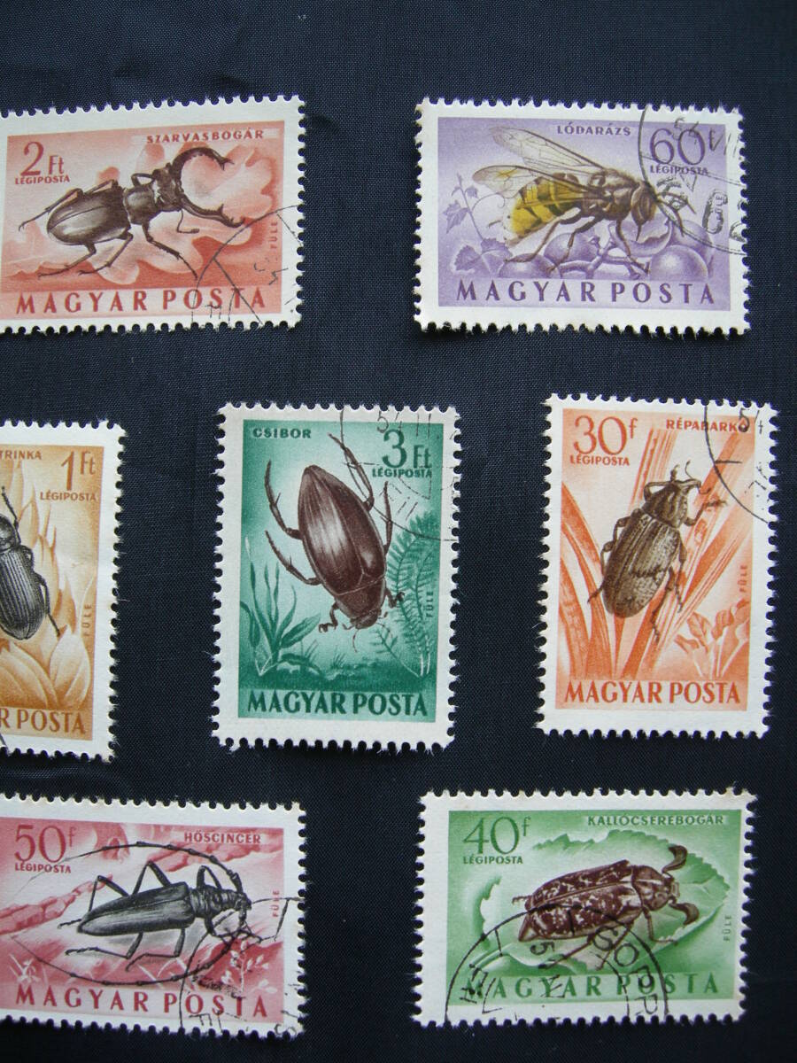 ハンガリーの昆虫切手　10種一組　印アリ_画像3