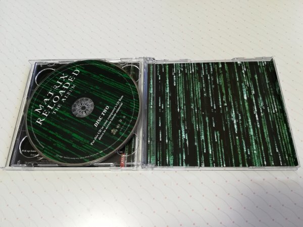 MATRIX RELOADED マトリックス・リローデッド SoundTrack 日本盤 2CD 帯あり 日本語解説書あり 特典ステッカーあり　　3-0208_画像4
