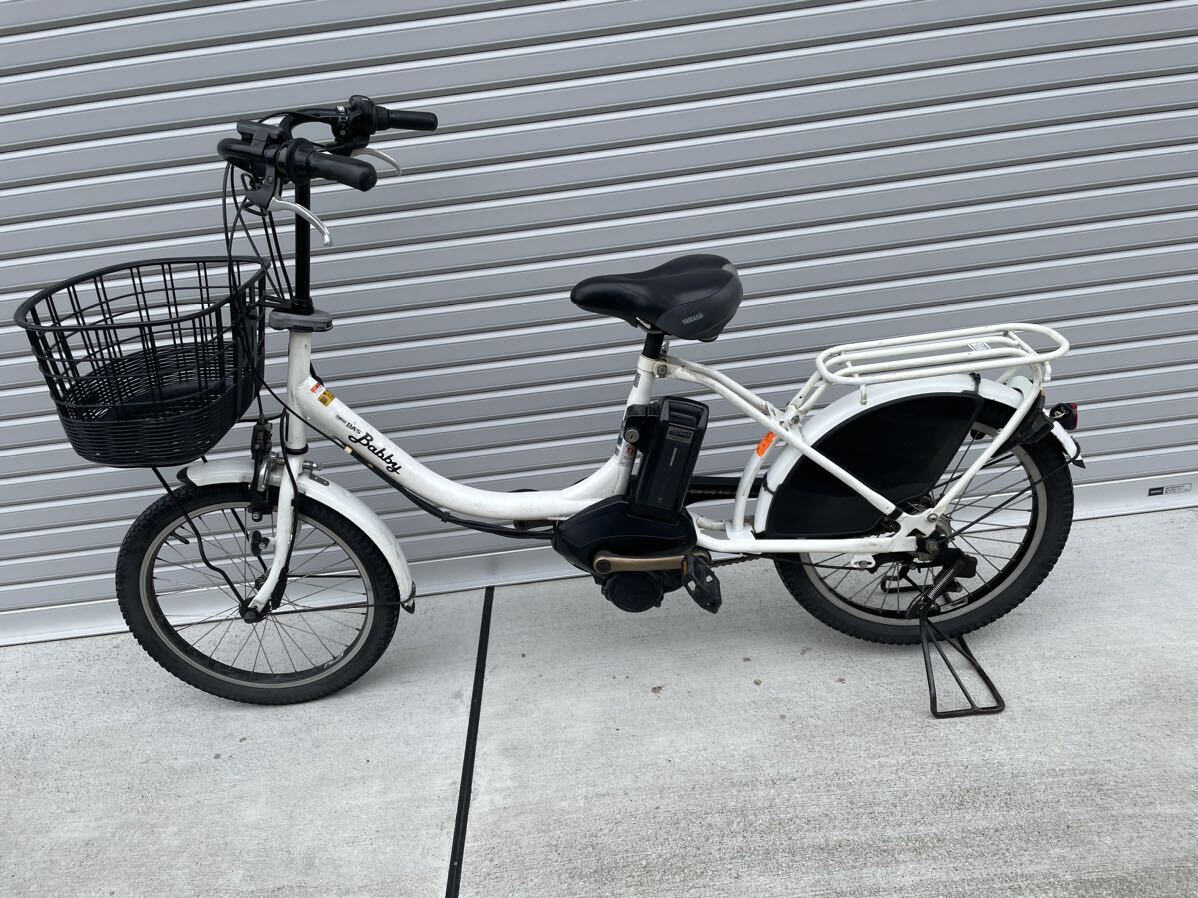 YAMAHA PAS babby велосипед с электроприводом XOT1-0009 20 дюймовый салон 3 ступени переключение скоростей 8.7AH пробег проверка 