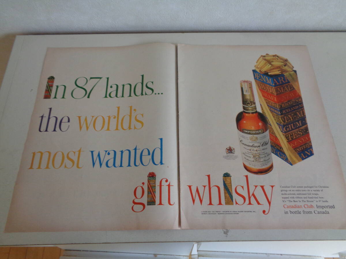  prompt decision advertisement Ad ba Thai Gin gMOGEN DAVID WINE wine 1960s whisky foreign alcohol gift mid sen Cherry 