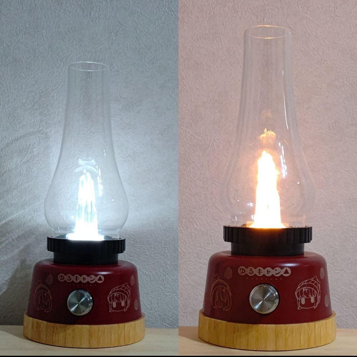 ゆるキャン ゆらめき LEDランタン アウトドア キャンプ 照明 ランプ インテリア 中古 送料無料 即決