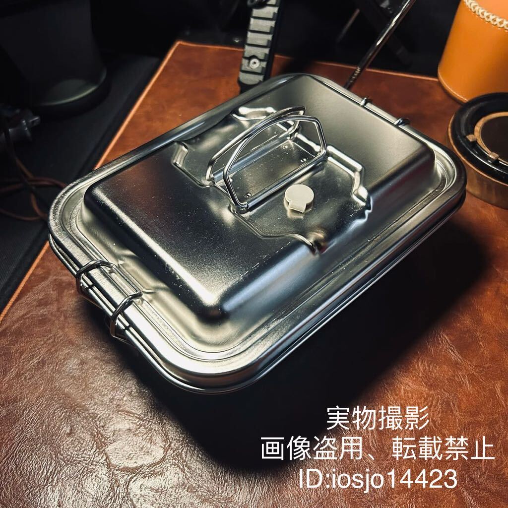  super high quality made of stainless steel 2 -step type air-tigh heat insulation lunch box direct fire lunch box high capacity 1800ml camp outdoor field mountain climbing 