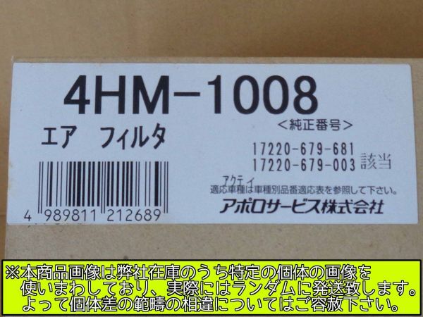 Lo0331◇弐【NOS・形式不明】西日本送¥980 2個 初代TNアクティ? 社外エアクリーナーエレメント ホンダ品番 17220-679-681 17220-679-003の画像2