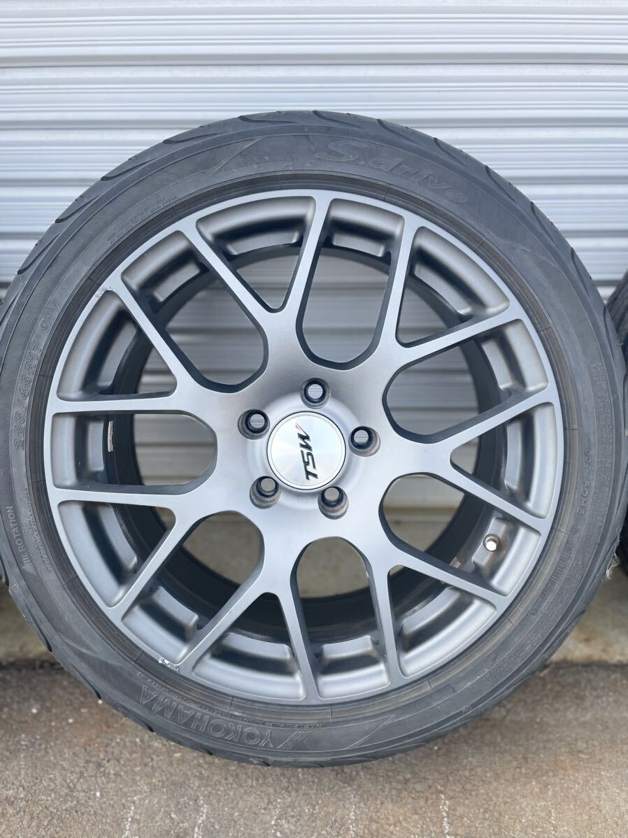 中古品 TSW ニュルブルクリンク RF 17×8.0J 5H/112 ET45 ＆ タイヤ(225/45R17）アウディ・ベンツ・ゴルフの画像4