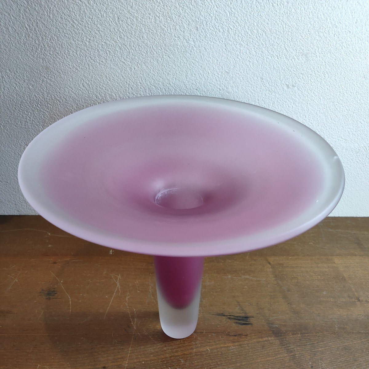 池坊 花器 花瓶 いけばな 華道具 フラワーベース 自由花 変形型 ガラス花器の画像2