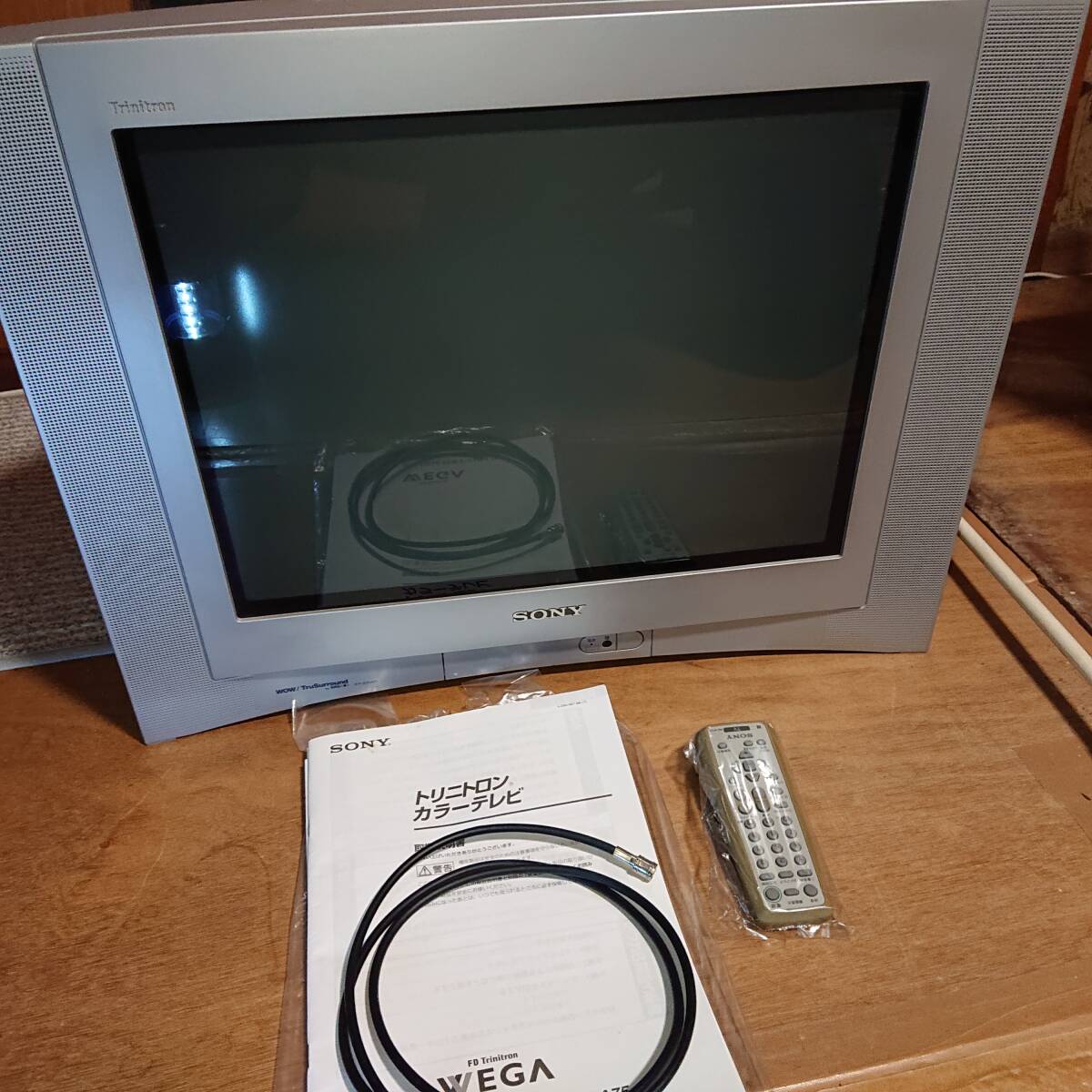 希少 美品 現状品 SONY ソニー 21型 ブラウン管 テレビ Trinitron トリニトロン KV-21DA75 21インチ 通電確認済 04年製の画像1