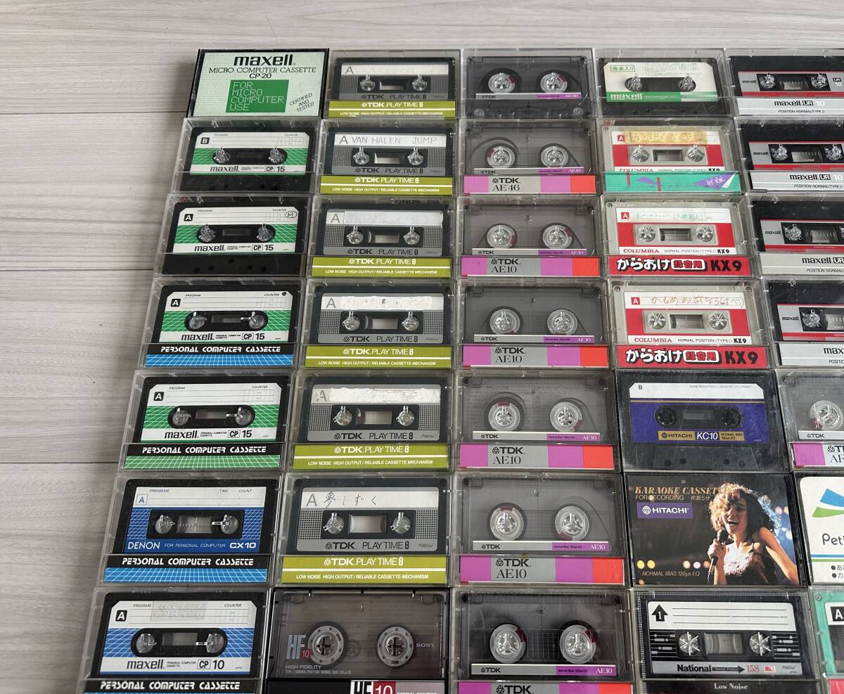 Maxell, Sony, TDK, DENON, Columbia, National 録音済 カセットテープ 88本の画像5