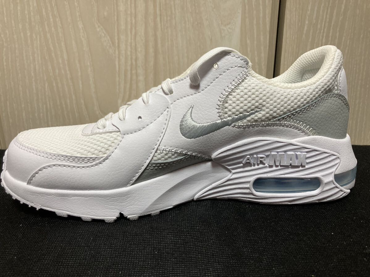  new goods 24cm Nike NIKE lady's sneakers AIRMAXEXCEE air max e comb - white gray silver 