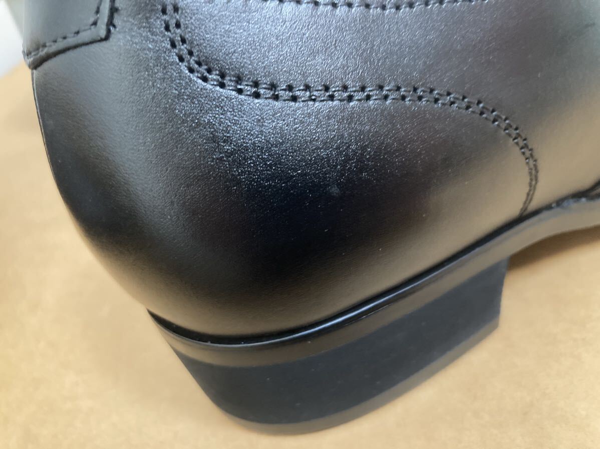 新品未使用BLACKLIST（Madrasマドラス）ダブルモンクストラップビジネスシューズ27cm本革本皮皮靴革靴ブラック黒ロングノーズの画像9