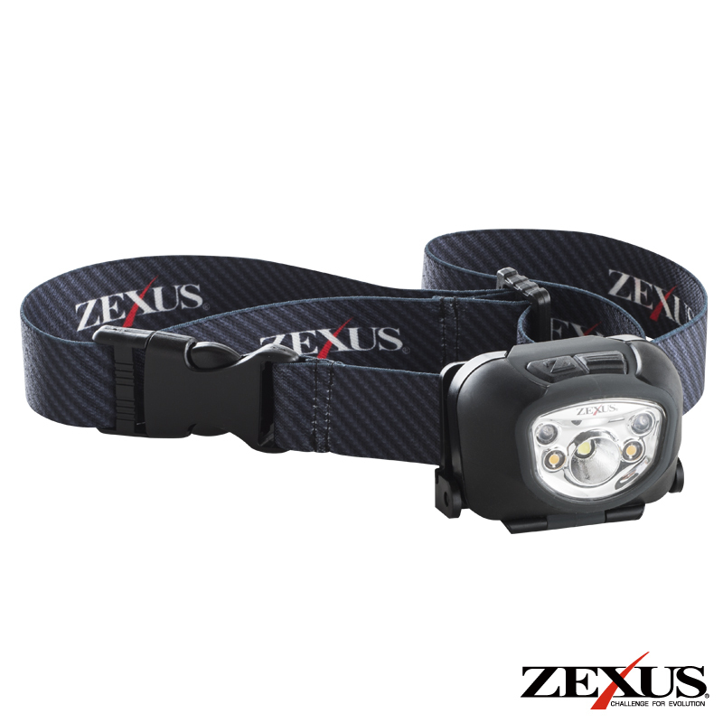 ZEXUS LEDライト ZX-260 ブラック ZX-260BK ゼクサス 冨士灯器 ヘッドライト ブラック 釣り フィッシング アウトドア キャンプ_画像1