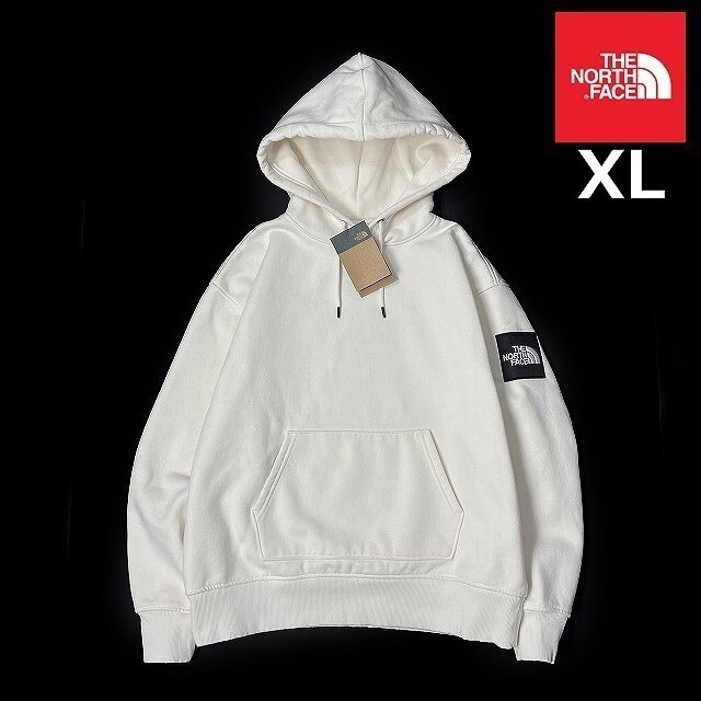 1円～!売切!【正規新品】THE NORTH FACE◆W HEAVYWEIGHT BOX PULLOVER HOODIE パーカー US限定 ボックスロゴ 厚地 上質(XL)白 181130-15の画像2