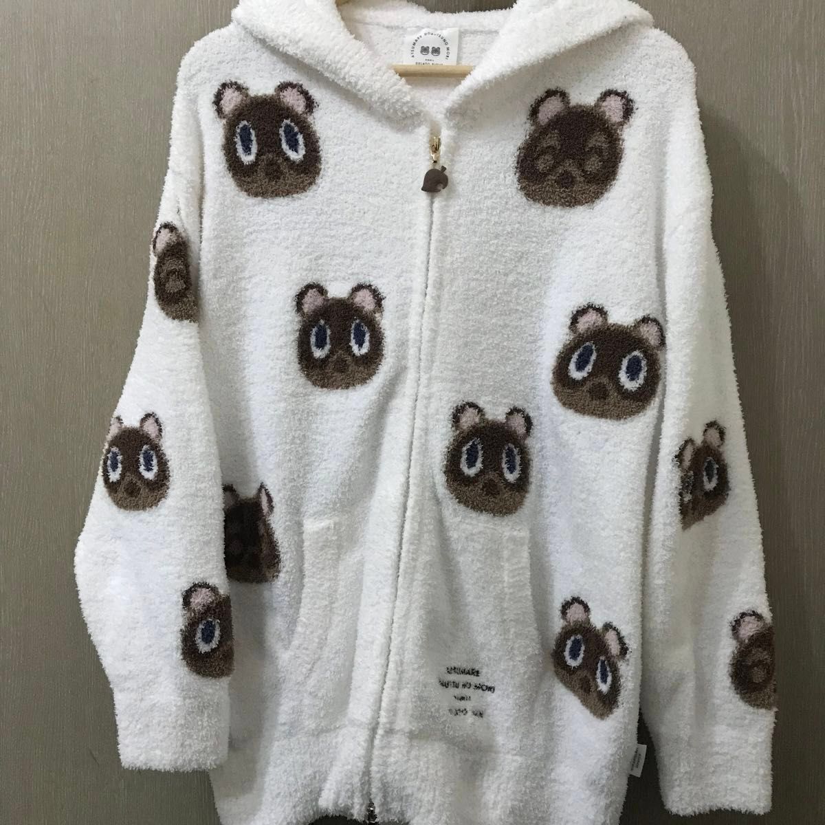 ジェラピケ あつ森 つぶまめジャガードパーカー|レディース ジェラピケ あつ森 つぶまめジャガードパーカー|レディース