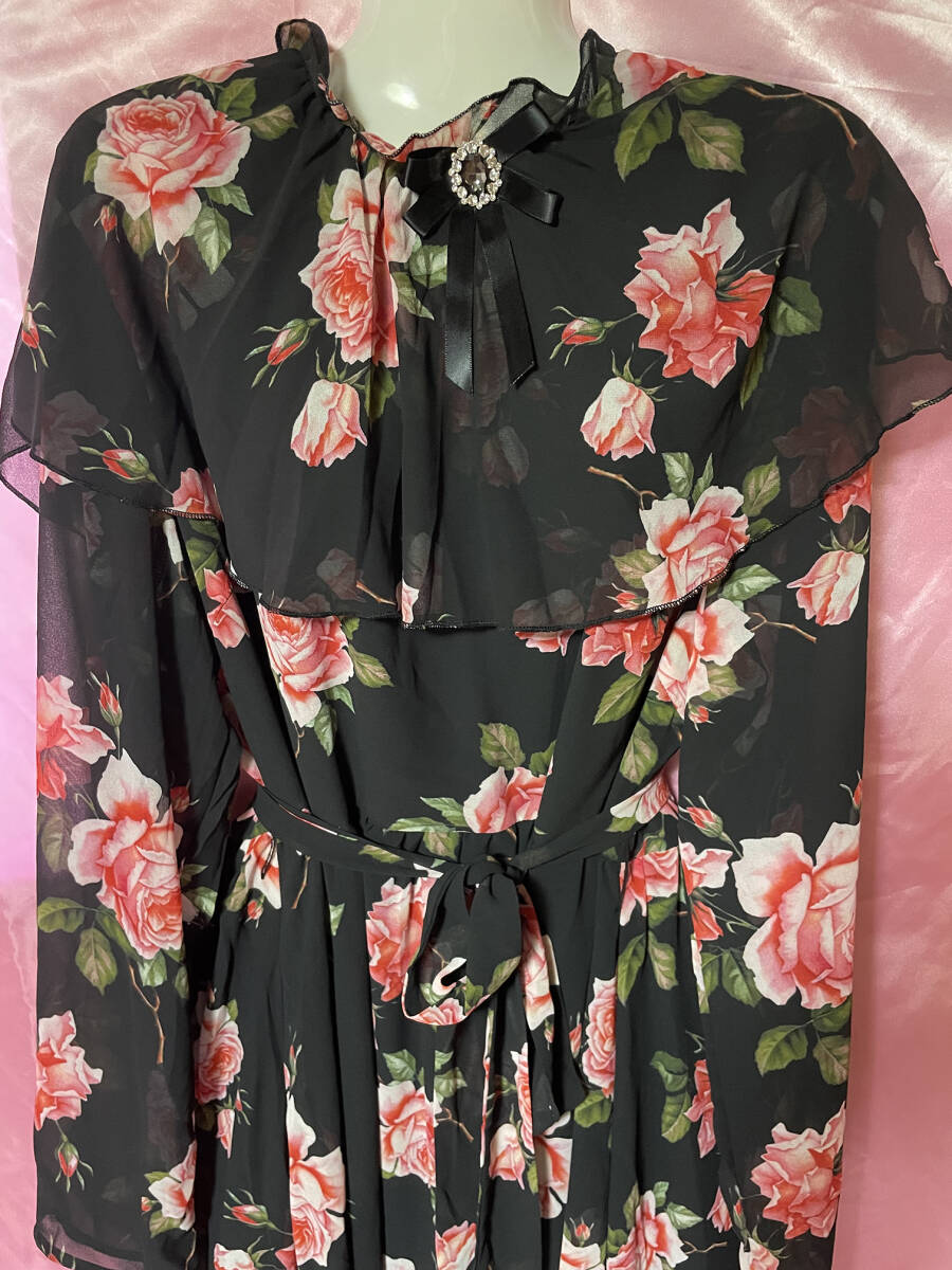  chiffon . floral print. One-piece unused XL size 