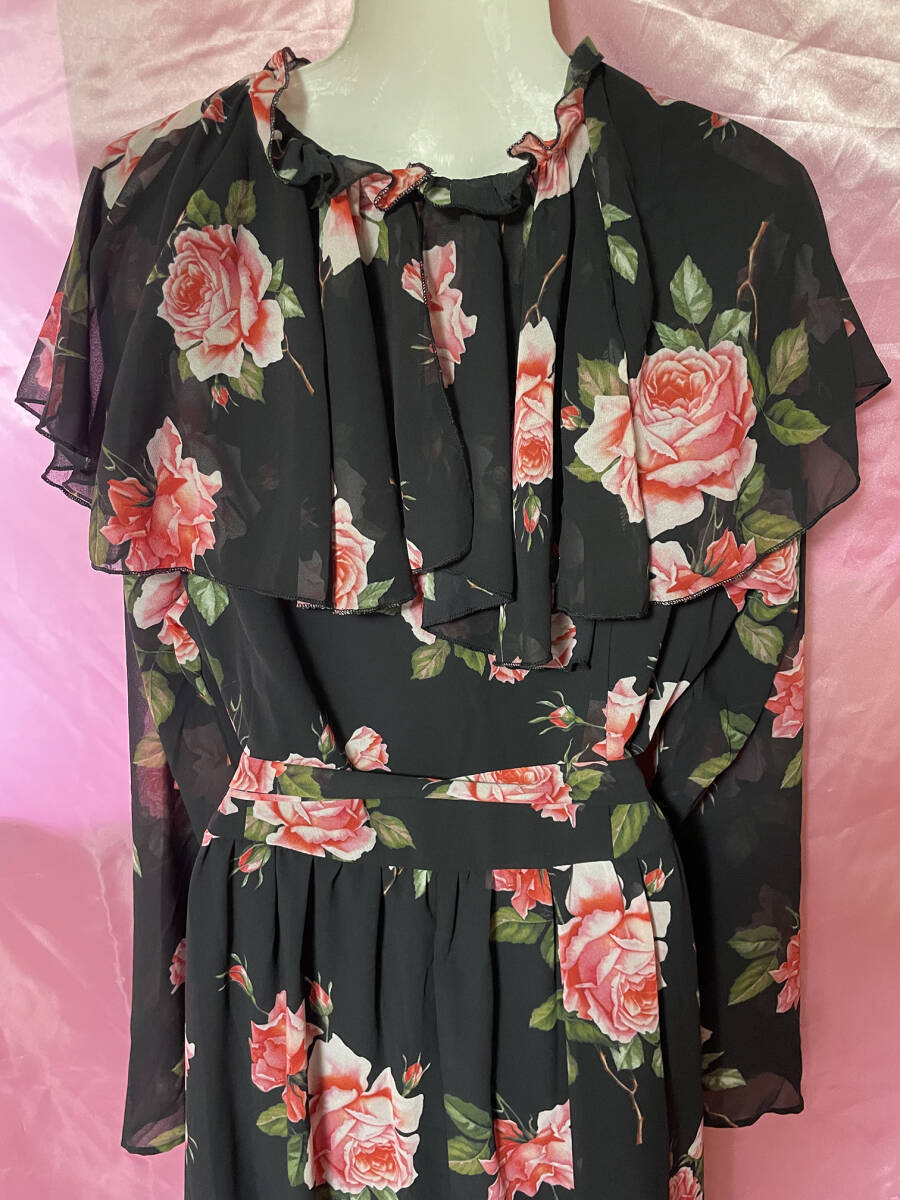  chiffon . floral print. One-piece unused XL size 