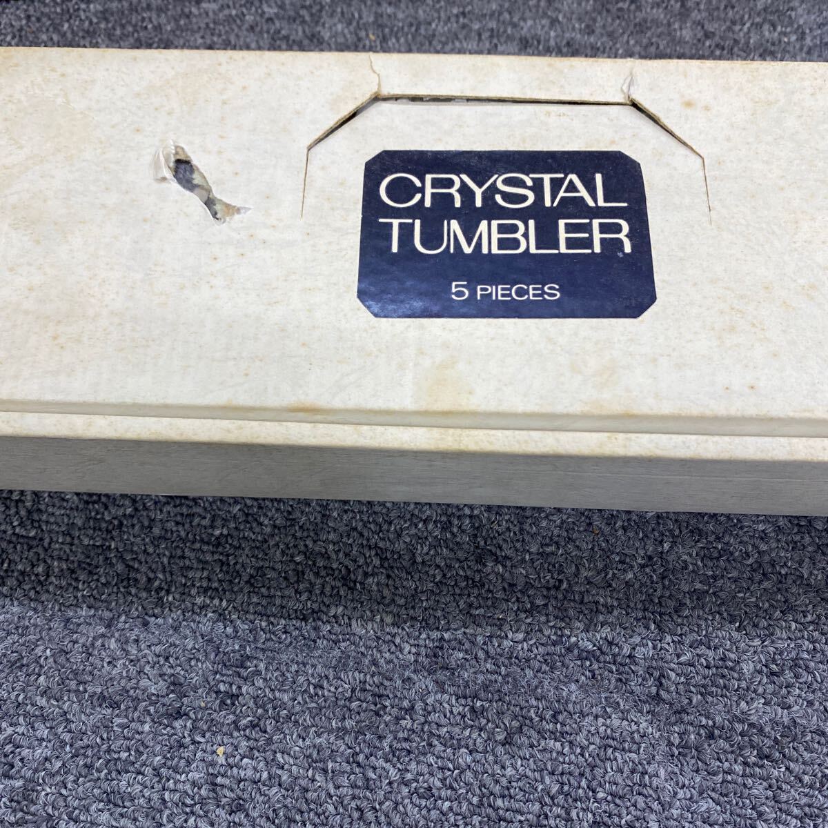 04148 CRYSTAL TUMBLER クリスタルグラス 5個セット タンブラーグラス コップ 現状品の画像9