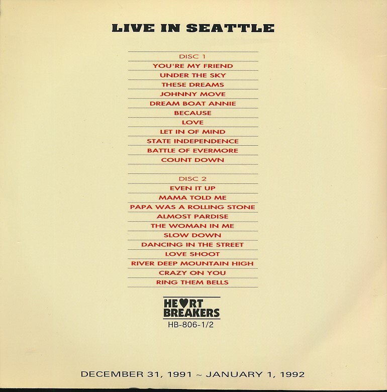 MC-157 LOVE MONGERS / LIVE IN SEATTLE  紙ジャケの画像2