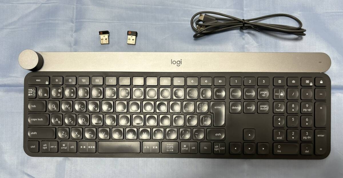 Logicool(ロジクール) キーボード ワイヤレス 無線 KX1000s bluetooth CRAFT Unifying Windows Mac Unifyngレシーバー２個_画像1