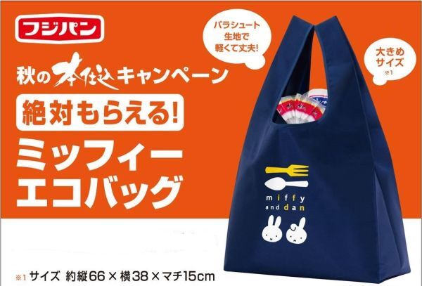 ♪新品・未使用♪　ミッフィーエコバック青_画像3