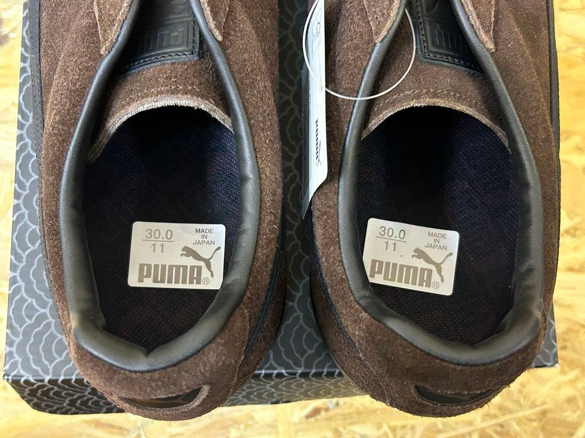 30cm 未使用 Puma Suede VTG MIJ WRS プーマ スエード ビンテージ メイドインジャパン ダークチョコ