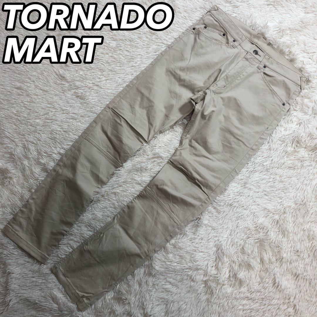 TORNADO MART トルネードマート カジュアルパンツ シンプル ストレッチ クリーム ホワイト 白色 L レディース 女性 _画像1