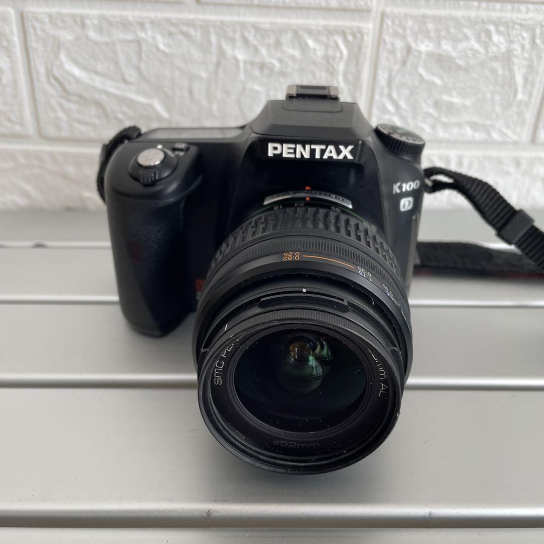 1スタ ジャンク品 PENTAX ペンタックス K100D デジタル一眼レフカメラ レンズ付 SR シェイクリダクション ブラック SMC PENTAX DA 18-55の画像2