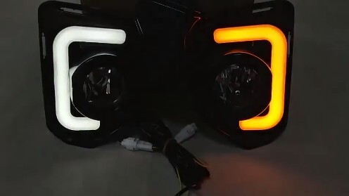 ハイエース 200系 4型 5型 LED ファイバー フォグランプ デイライト ウィンカー連動タイプ 左右セット 交換式 トヨタ レジアスエース DXの画像8