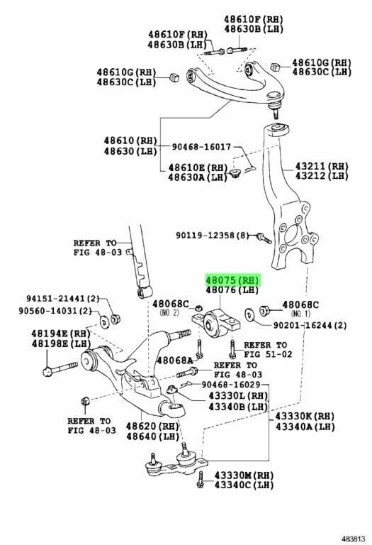 未使用 トヨタ 純正品 クラウン GRS20#,GWS204 18 マジェスタ マークX GRX125/135 フロント ロワアーム ブラケット 左右セット_画像4