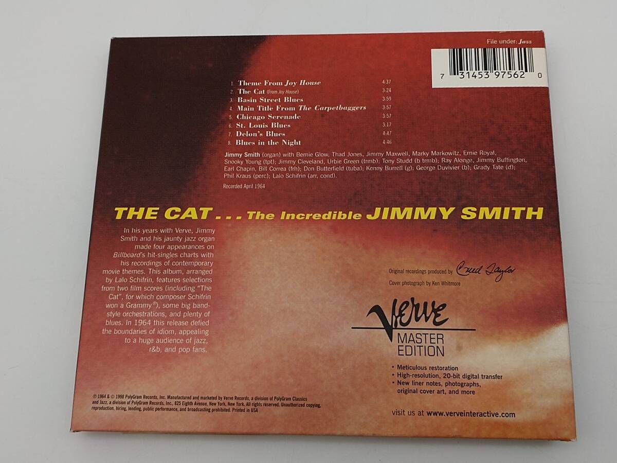 CD　米　JIMMY SMITH/THE CAT/VERVE 539 756-2/紙ジャケ_画像3