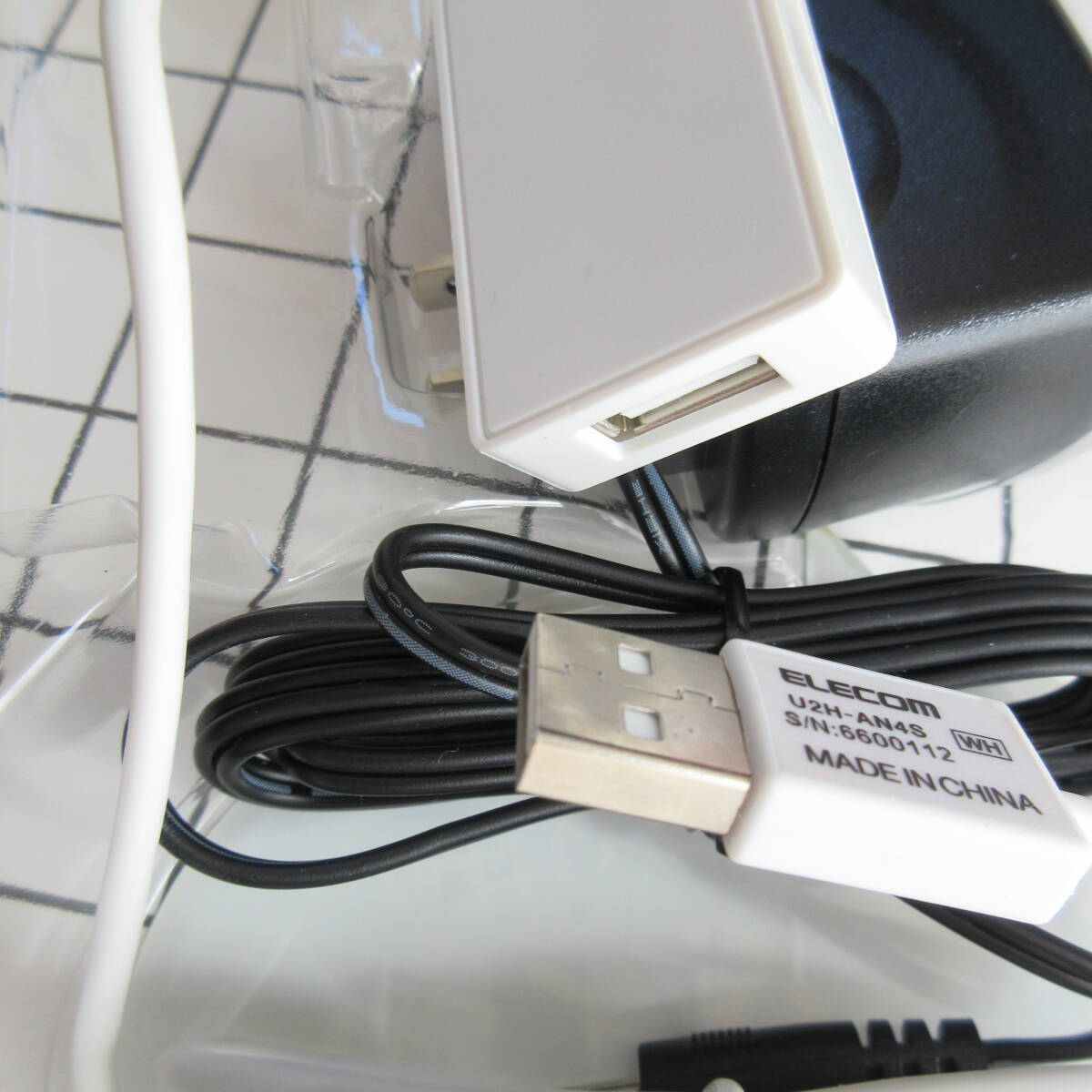 エレコム ACアダプタ付 USB2．0ハブ(4ポート・1．5m) ホワイト U2HAN4SWH_画像8