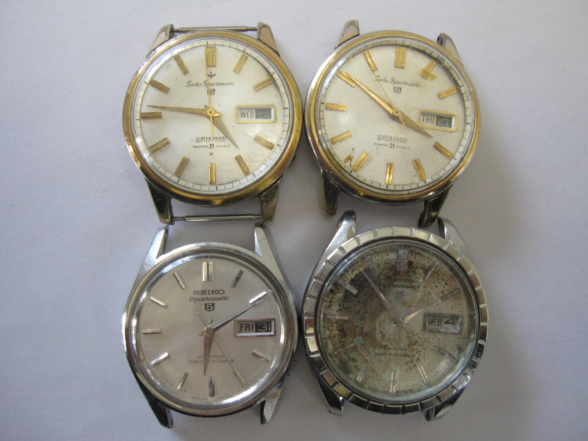 【YT-B37-196～199】SEIKO/セイコー Sportsmatic5、マチック5 Deluxe含む「7619-9020・6619-8970・6619-7070・6606-8970」3針 AT 4本セットの画像2