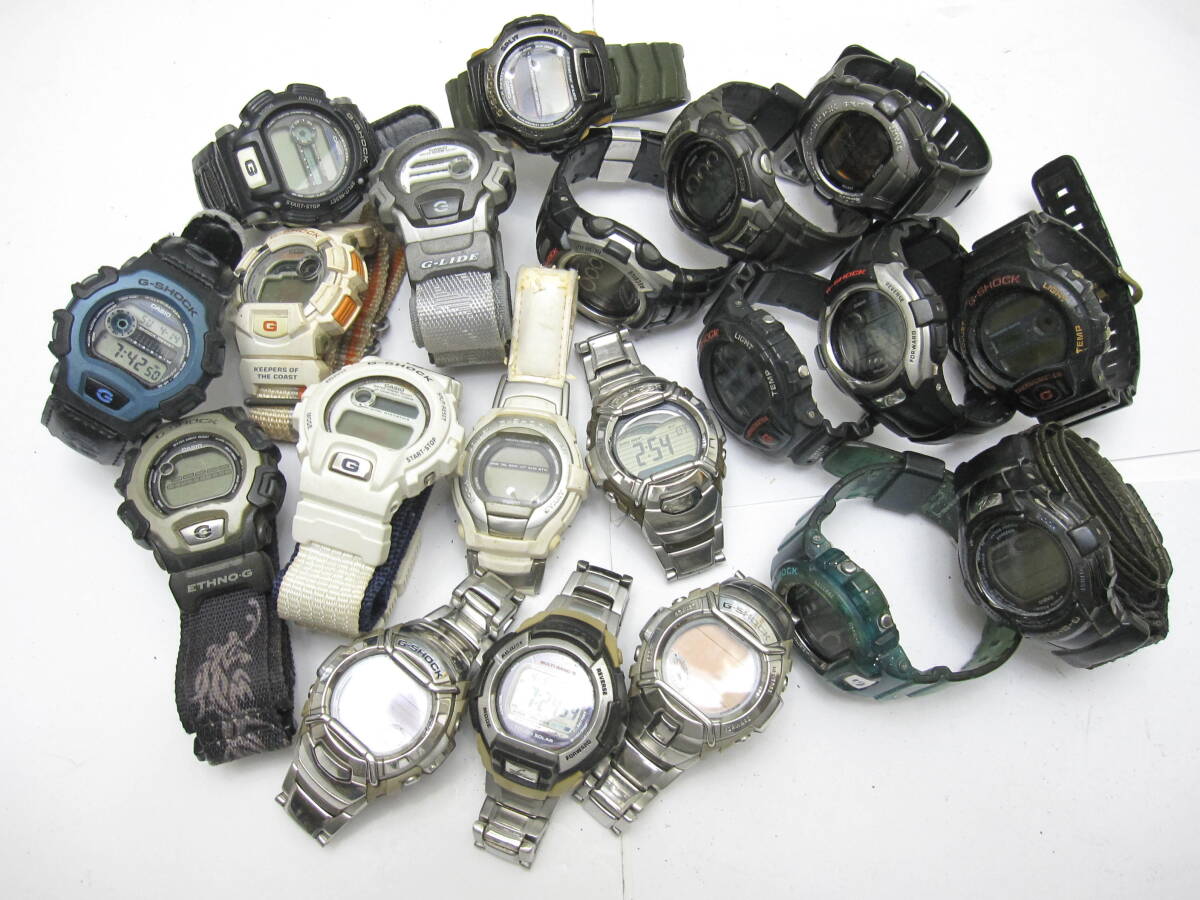 【YT-B23-551～570】CASIO/カシオ G-SHOCK、Gショック XAYAMA、G-LIDE含む「G-3310D・GL-220・DW-500J,-9500・DWM-100RX」QZ 他 20本セットの画像3