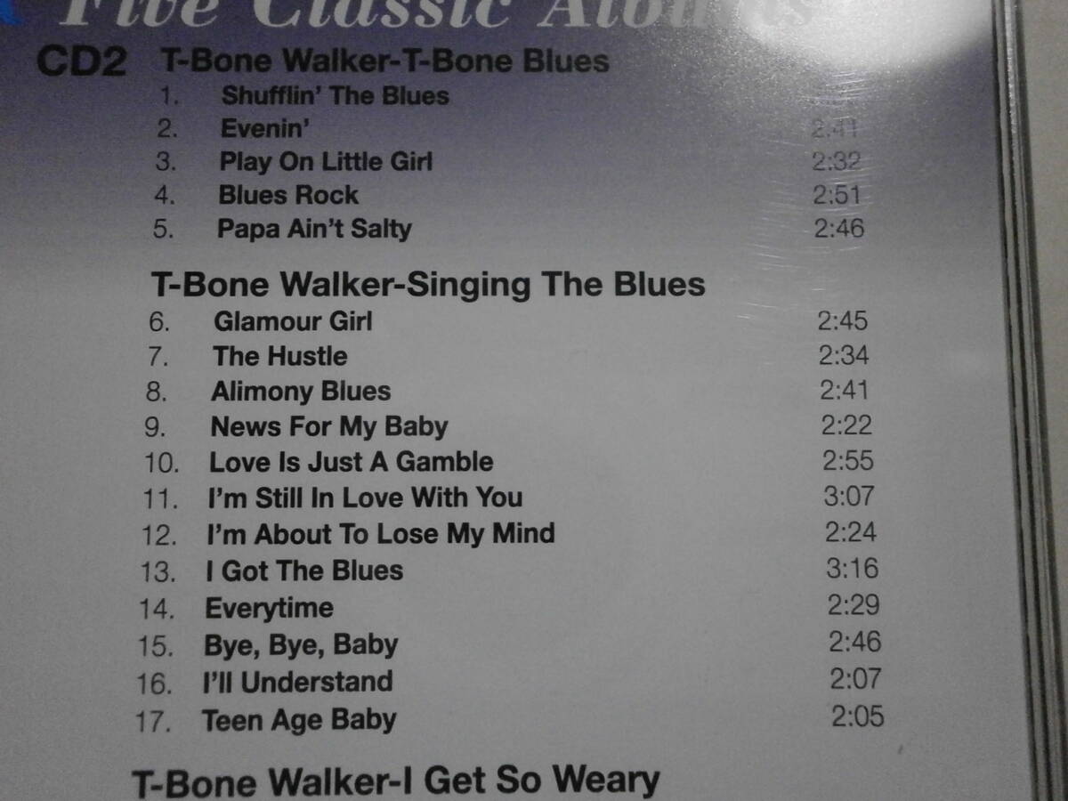 T-BONE WALKER  5in2CD「Five ClassicAlbums」Classics In Jazz,Sings The Blues,T-Bone Blues,Singing The Blues.I Get So Wearyの画像7