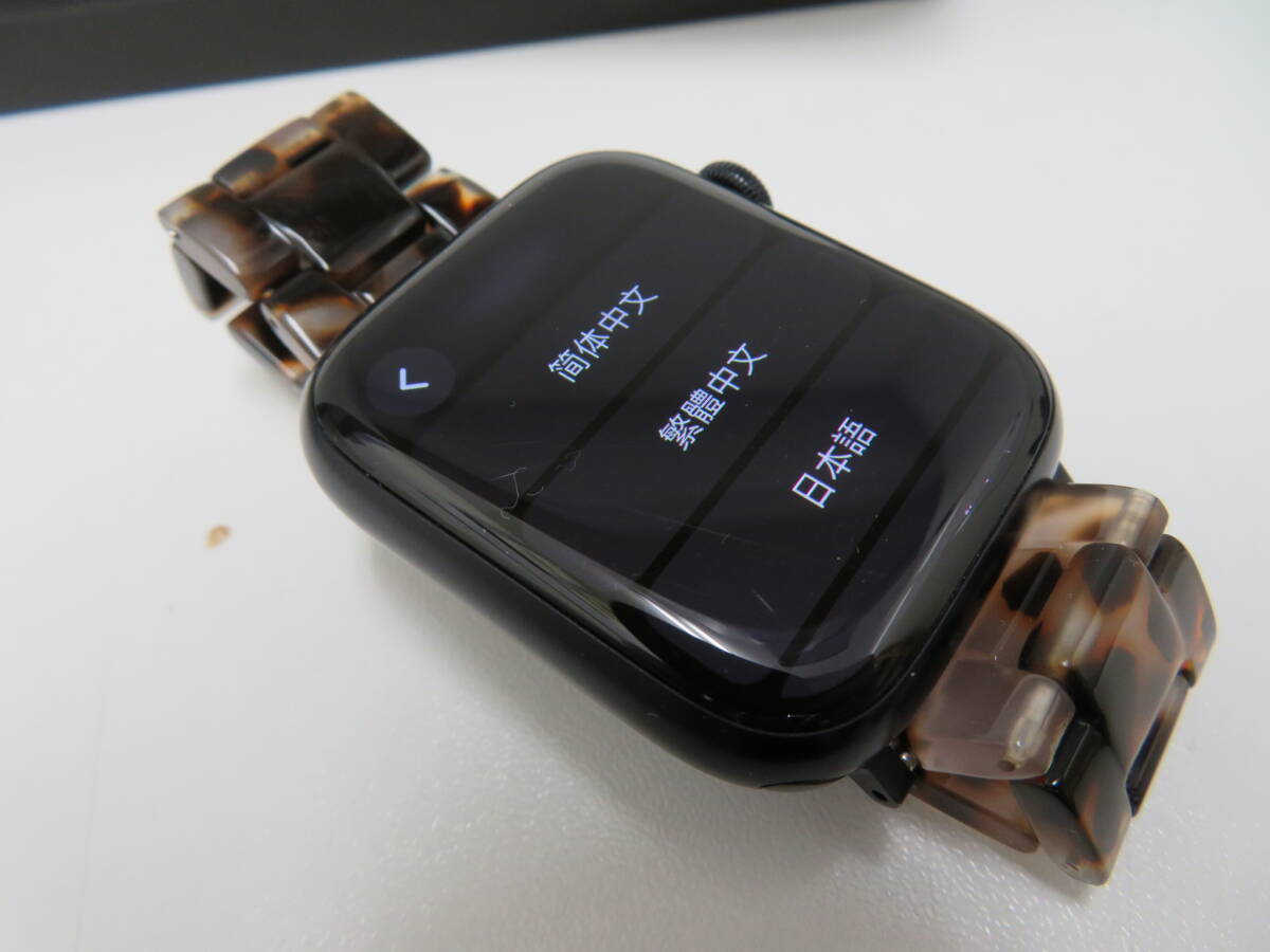 アップル アップルウォッチ MKL53J/A Series7 GPS+Cellularモデル 45ｍｍ ミッドナイトアルミニウムケース Apple Watchの画像10