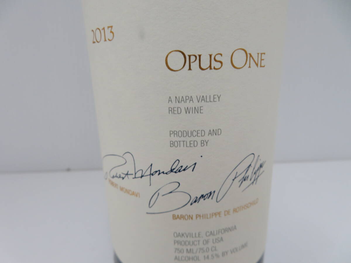 オーパスワン　2013　ナパバレー　赤ワイン　未開栓　750ｍｌ　14.5％　Opus　One　　　　　　　　　　03_画像5