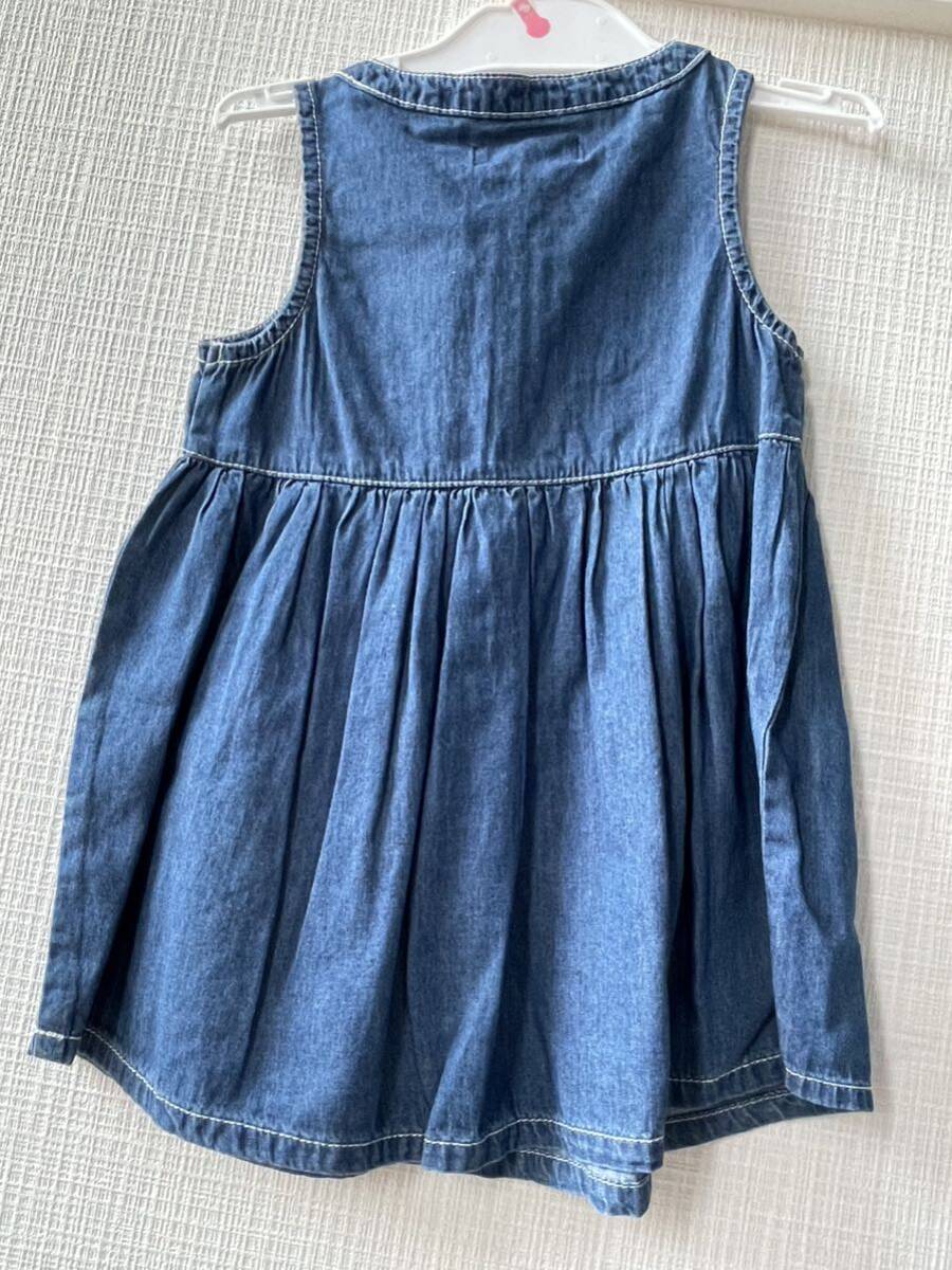 ベビー服　ワンピース デニム　90サイズ　新品　タグ付き_画像4