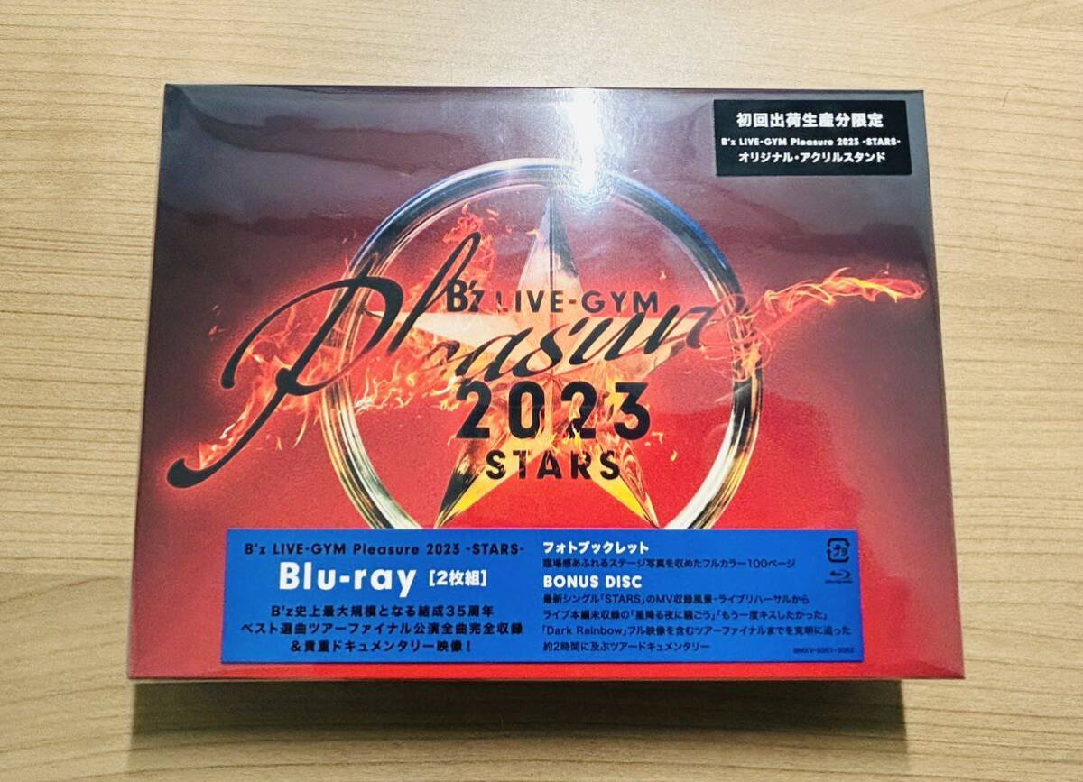 【未開封新品】初回出荷生産分 アクリルスタンド封入 2Blu-ray/B’z LIVE-GYM Pleasure 2023-STARS- /ブルーレイ初回限定盤 稲葉浩志 _画像1