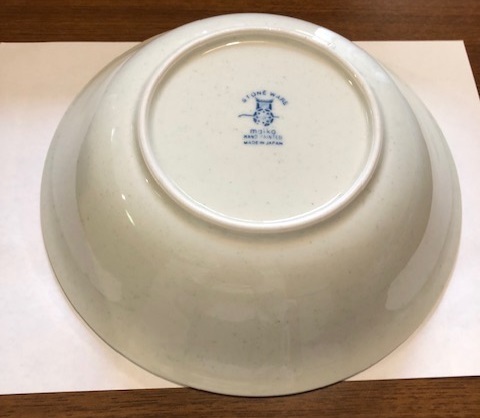 ストーンウエア　STONE　WARE　maiko ハンドペイント　大深皿　4枚セット　レトロ　70S　JAPAN　昭和　喫茶店　骨董　お皿_画像3