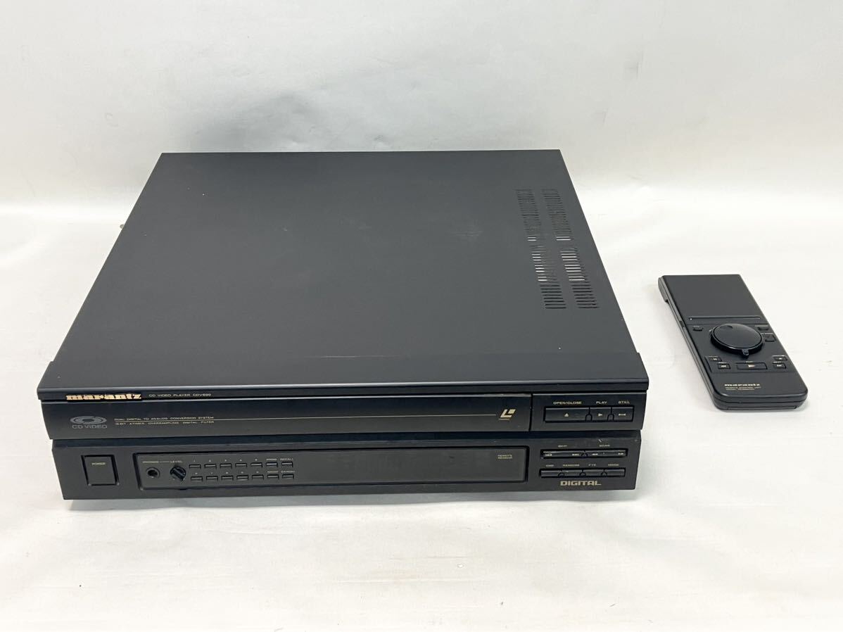 marantz マランツ CDV690 CDビデオプレーヤー　CD VIDEO PLAYER AC100V 50/60Hz 46W 通電確認のみ リモコン付き_画像1