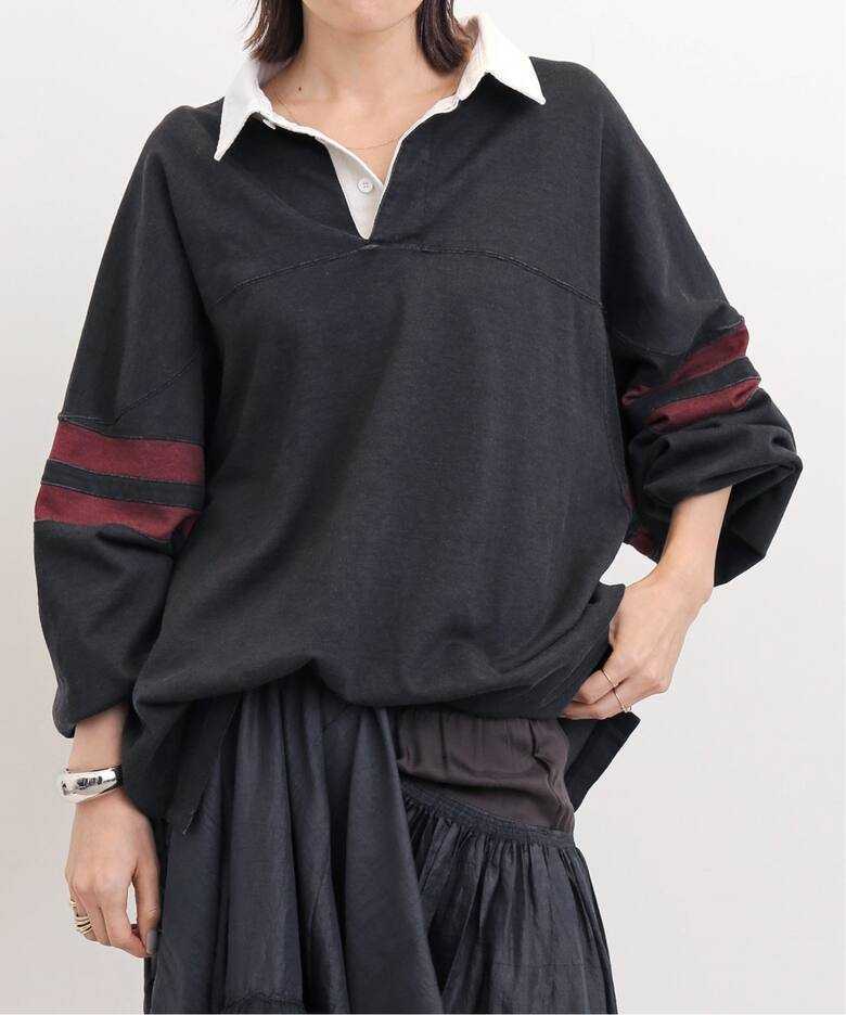 即決 新品 未使用 アパルトモン ドゥーズィエムクラス L'Appartement【REMI RELIEF/レミレリーフ】テンジクフットボールSHIRT ロンハーマンの画像2