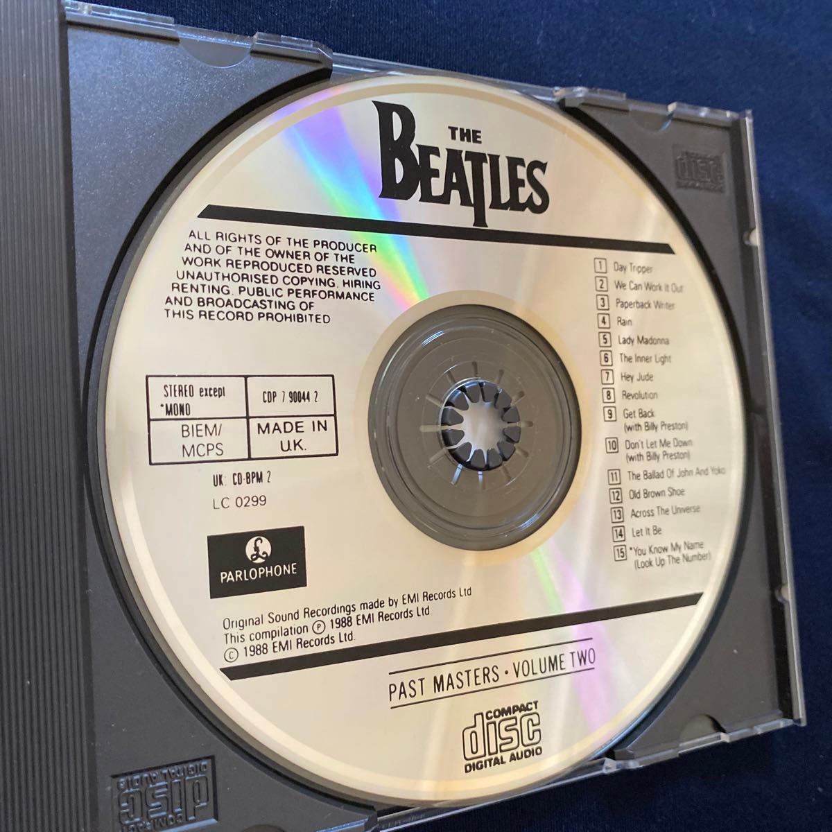 ザ・ビートルズ/THE BEATLES/PAST MASTERS VOLUME ONE/VOLUME TWO 2枚セット