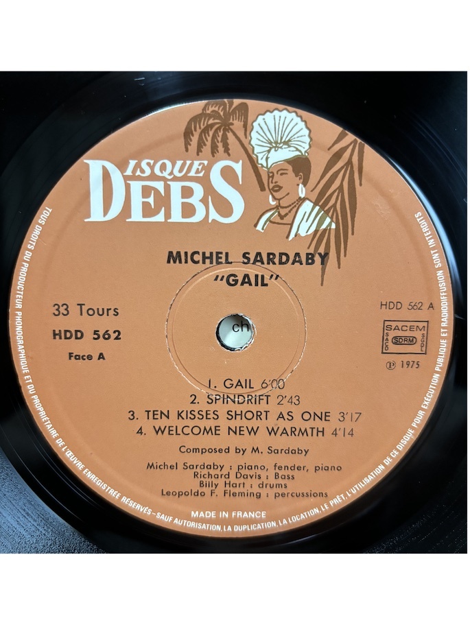Michel Sardaby GAIL France Original LPの画像5