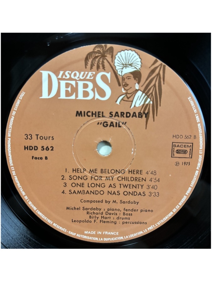 Michel Sardaby GAIL France Original LPの画像6