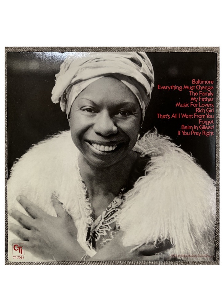 Nina Simone Baltimore US Original LPの画像2