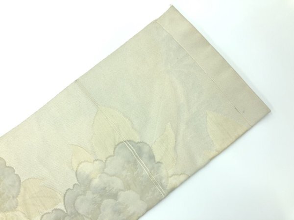 085287# 【1円～】牡丹模様織出し名古屋帯の画像8