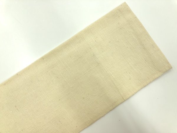 085480# 【1円～】手織り紬横段に抽象模様織出し名古屋帯の画像9