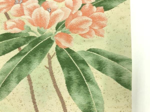 085230# 【1円～】花模様織出し名古屋帯の画像5
